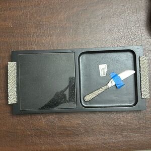 New - Michael Aram Molten Snack Board with Knife